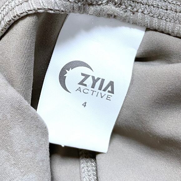 Zyia Active 7/8 Leggings Gray Marble Cropped Workout Gym Activewear Size 4 - Picture 9 of 10